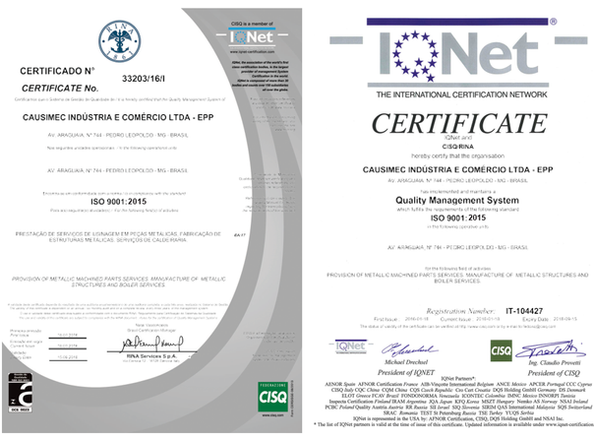 Certificação ISO 9001:2015